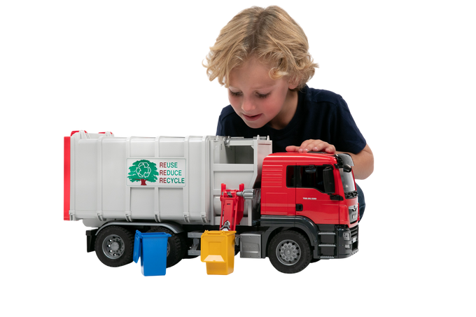 Bruder Toys Man Tgs Side Loading Garbage Truck