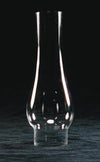Handcrafted clear glass oil lamp chimney with 1-1/2 inch base, 6 inch height, and 2-1/4 inch bulge, ideal for lamps and lighting, parts and accessories, chimneys and globes, best sellers, and promo collections.