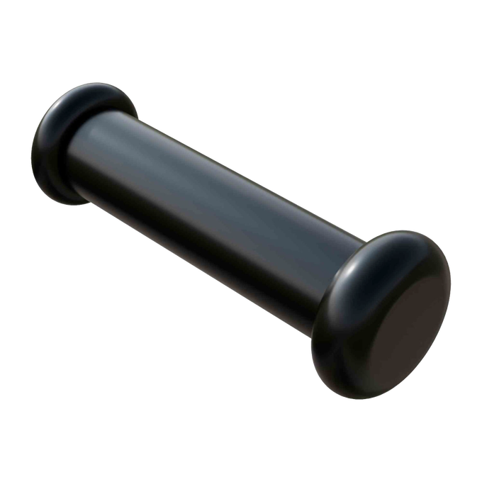 Black cylindrical handle grip with flared rounded ends, designed for durable use in deep well pump assemblies, part of Appliances, USA Made, and Water Pumps collections.
