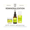 Handcrafted remineralization kit with whitening pumice polish, liquid serum, and miracle mouthwash, made in USA, ideal for Health & Wellness, Grooming and Personal Hygiene, USA Made, Best Sellers, and Promo Eligible collections.