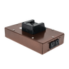 Compact, textured brown metal portable power inverter with black battery slot, designed for reliable AC power supply in Farm, Garden & Tool and Emergency Supplies collections.