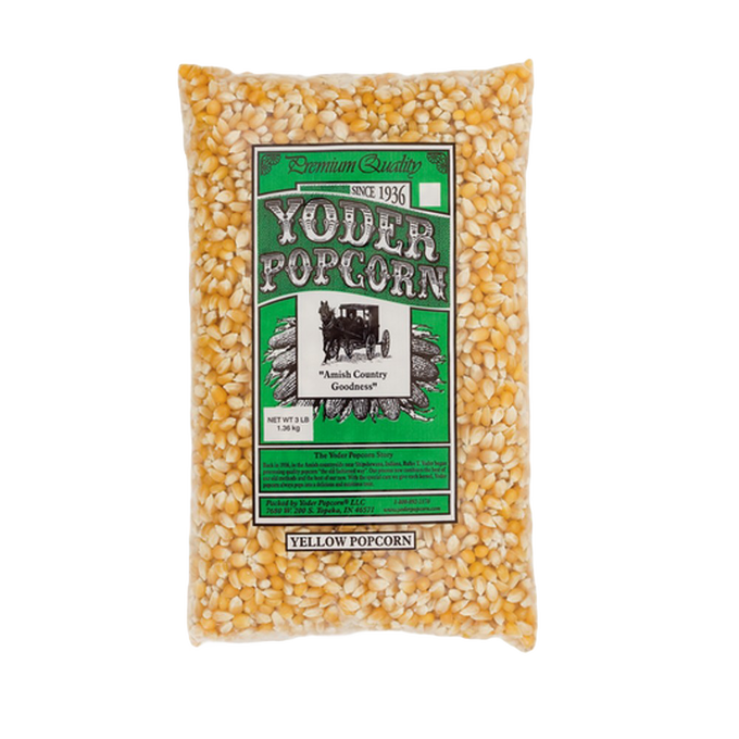 Handcrafted 6 lb bag of traditional large yellow popcorn kernels, made in USA, ideal for Kitchen & Food, Snacks and Sweets, Popcorn, and Best Sellers collections.