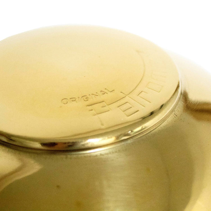 Close-up of a polished brass lamp hood with embossed lettering, designed for ventilation and protection, featured in Lamps & Lighting, Parts and Accessories, and Best Sellers collections.