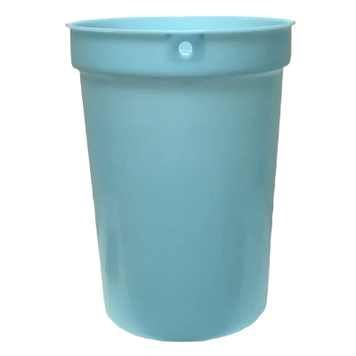 Light blue 3-gallon sap bucket made from high-impact polypropylene, crafted for durability and ideal for Farm, Garden & Tool, Orchard and Grove, and Maple Syrup Sugaring Supplies collections.