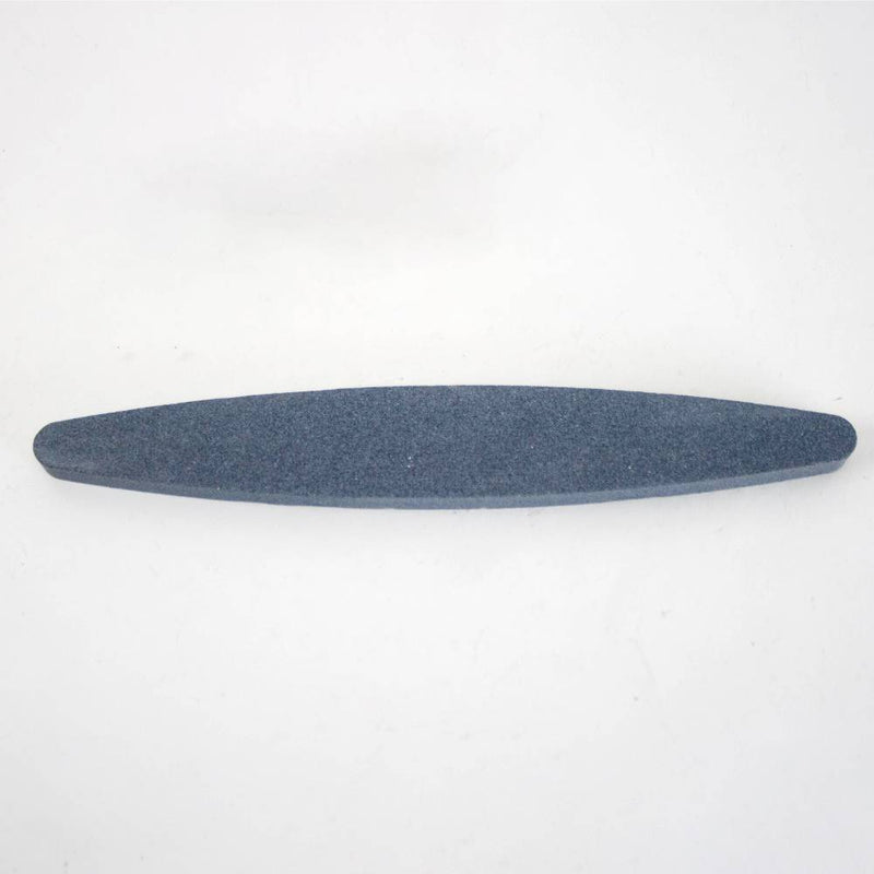 Elliptical-shaped crystolon whetstone with coarse 150 grit surface, designed for finishing and sharpening farm and garden tools, featured in Lawncare and Best Sellers collections.