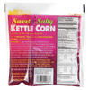 Package of kettle corn popping kit with sweet and salty seasoning, displaying detailed nutrition facts and preparation instructions, ideal for Kitchen & Food, Popcorn, Best Sellers, and Promo Eligible collections.