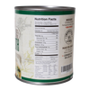 Back view of Lehman's 27 oz canned chicken broth showing detailed nutrition facts, ingredients list, inspection stamp, and labeling, suitable for Kitchen & Food, Emergency Supplies, and Farm collections.