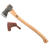 Gransfors Bruk Scandinavian Forest Axe with a smooth wooden handle and forged steel head, featuring a leather sheath, ideal for Farm, Garden & Tool, Knives & Axes, Axes, Wood Cutting and Hauling, Best Sellers, and Promo Eligible collections.