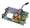 Metal wall plate assembly featuring a valve with propane orifice and control lever, designed for gas lights in Lamps & Lighting, Gas Lights, Best Sellers, and Promo Eligible collections.
