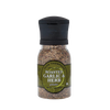 Handcrafted roasted garlic and herb spice grinder with adjustable carbon steel mechanism, designed for Kitchen & Food, Pantry, Grilling, Best Sellers, and Promo Eligible collections.