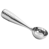 Chrome-plated die-cast zinc alloy ice cream scoop with a solid, comfortable grip and vintage design, perfect for Kitchen & Food and Specialty Equipment collections.