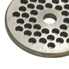 Handcrafted steel chopper plate with multiple uniform holes for meat grinding, made in USA, suitable for Kitchen & Food, Specialty Equipment, Butchering Supplies, USA Made, Best Sellers, Promo Eligible collections.