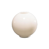 Smooth white opal glass ball lamp shade with round opening, crafted for oil lamps; ideal for Lamps & Lighting, Parts and Accessories, Lamp Shades, Best Sellers, Promo Eligible collections.