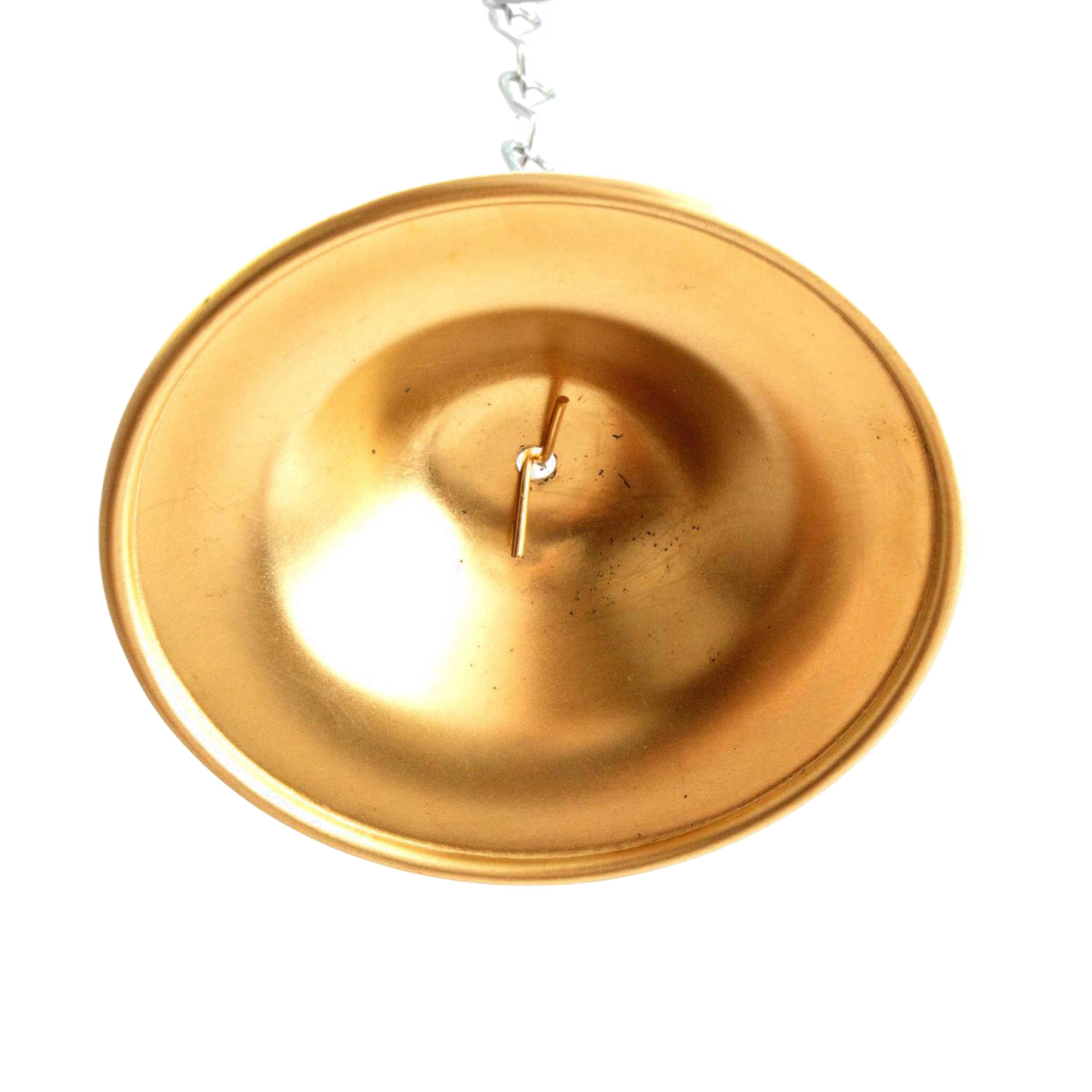 Solid brass hanging smoke bell with 3-1/4" diameter, designed as a replacement part for lamps in Lamps & Lighting, Parts and Accessories, Shade Rings and Holders, Best Sellers, and Promo Eligible collections.