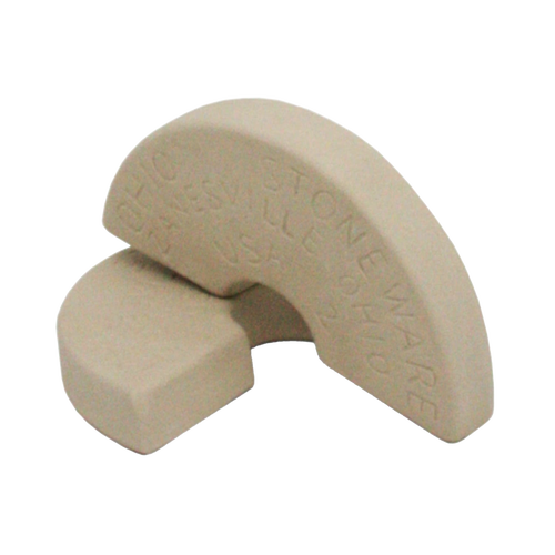 Handcrafted ceramic weight stone made in USA, designed to fit numbered stoneware crocks to keep food submerged during fermenting and pickling in Kitchen & Food and Food Preservation collections.