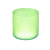 Compact inflatable solar lantern emitting soft green light, designed for versatile outdoor use in camping, emergency supplies, and farm & garden lighting.