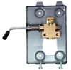 Metal wall plate assembly with brass valve and propane orifice, featuring a control lever, designed for lamps and gas lights in best sellers and promo eligible collections.