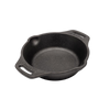 Handcrafted cast iron skillet with two side handles and a small pour spout, designed for versatile cooking in Farm, Garden & Tool, Kitchen & Food, Camping, Cookware, and Cast Iron collections.