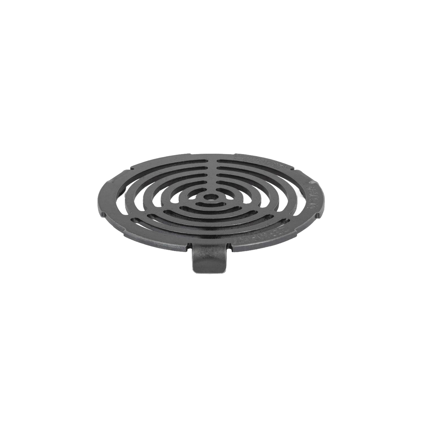 Round cast iron insert with concentric cut-out rings designed for a griddle plate, ideal for outdoor grilling and camping in Farm, Garden & Tool and Stoves collections.