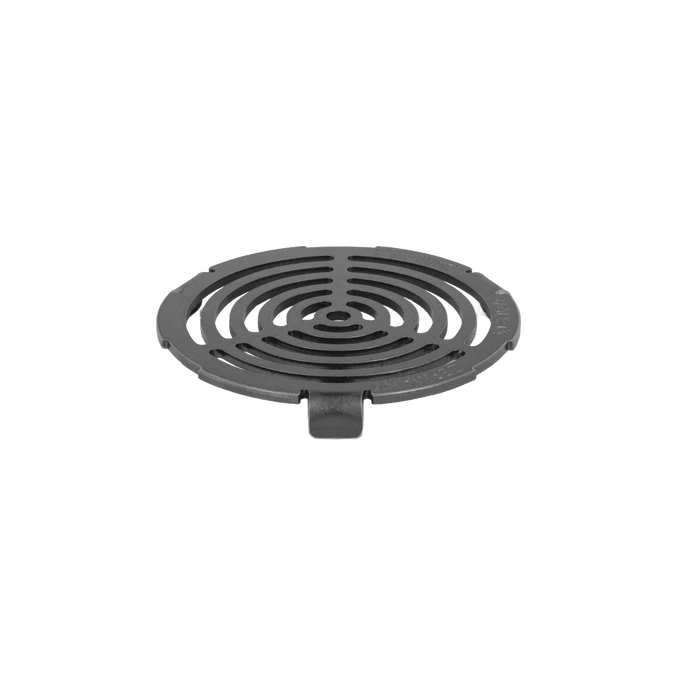 Round cast iron insert with concentric cut-out rings designed for a griddle plate, ideal for outdoor grilling and camping in Farm, Garden & Tool and Stoves collections.