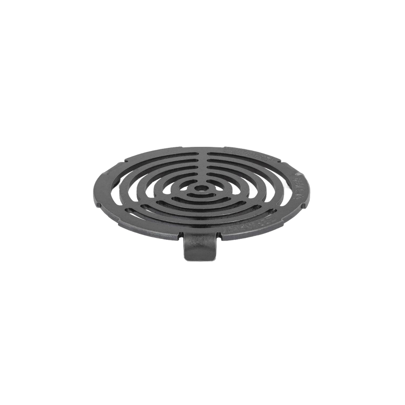 Round cast iron insert with concentric cut-out rings designed for a griddle plate, ideal for outdoor grilling and camping in Farm, Garden & Tool and Stoves collections.