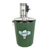 Green insulated fiberglass tub ice cream freezer with stainless steel electric motor, ideal for Kitchen & Food, Specialty Equipment, Making Ice Cream, Best Sellers, Promo Eligible collections.