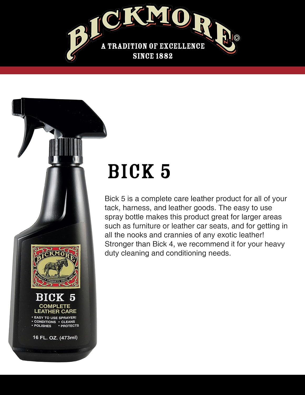 Bickmore Bick 5 Leather Cleaner Conditioner Spray