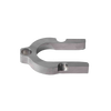 Metal clamp component with a smooth, polished finish, designed as part of a versatile water pump system, included in USA Made and Water Pumps collections.