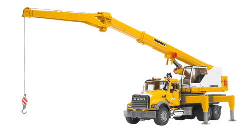 Bruder Toys MACK Granite Liebherr Crane Truck - 1:16 Scale