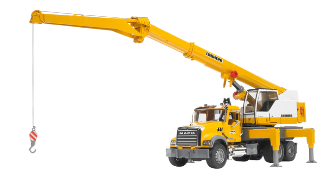Bruder Toys MACK Granite Liebherr Crane Truck - 1:16 Scale
