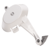 White bowl scraper attachment designed for Bosch and NutriMill mixers, made in USA, perfect for Kitchen & Food, Baking Supplies, Cooking and Baking Helpers, and USA Made collections.