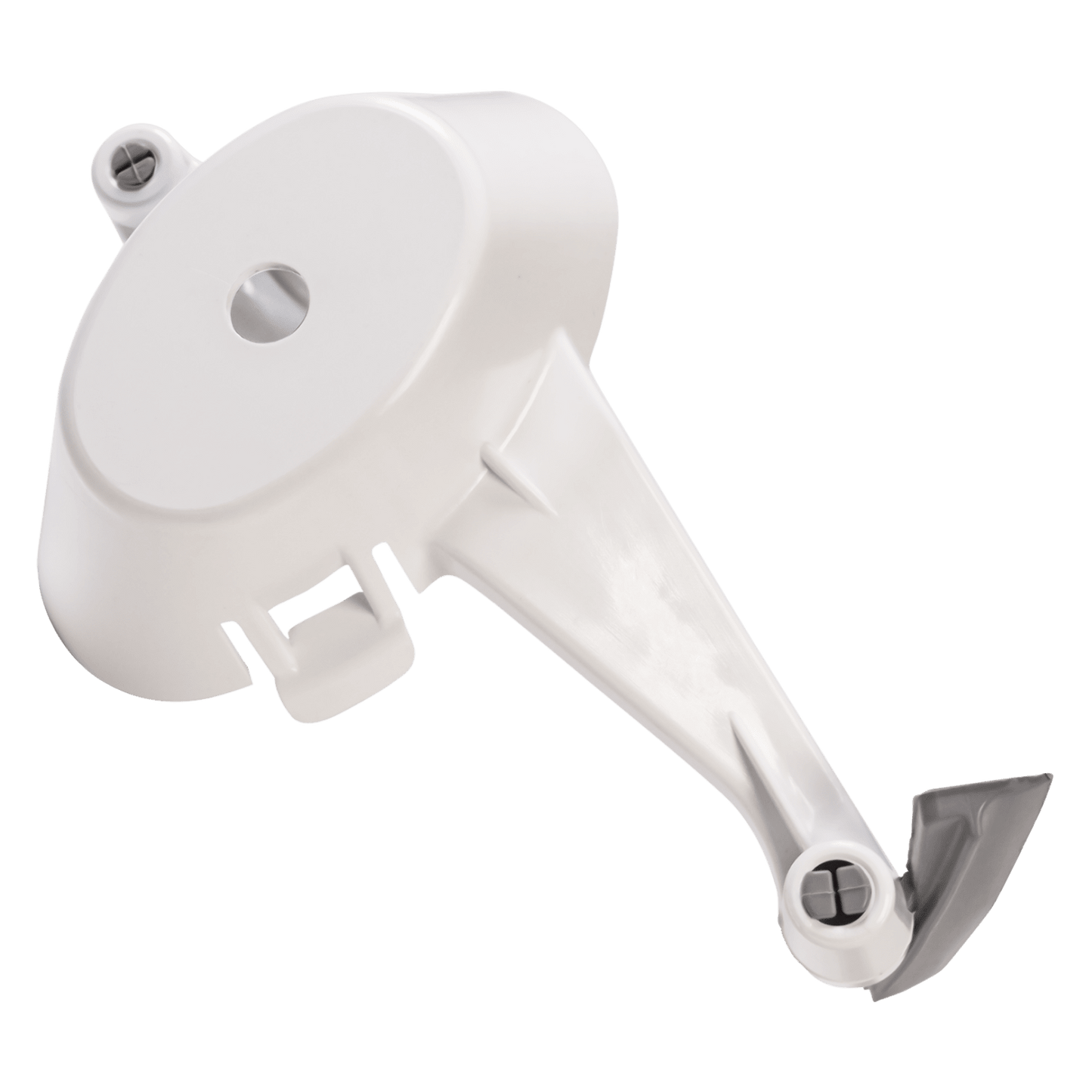 White bowl scraper attachment designed for Bosch and NutriMill mixers, made in USA, perfect for Kitchen & Food, Baking Supplies, Cooking and Baking Helpers, and USA Made collections.