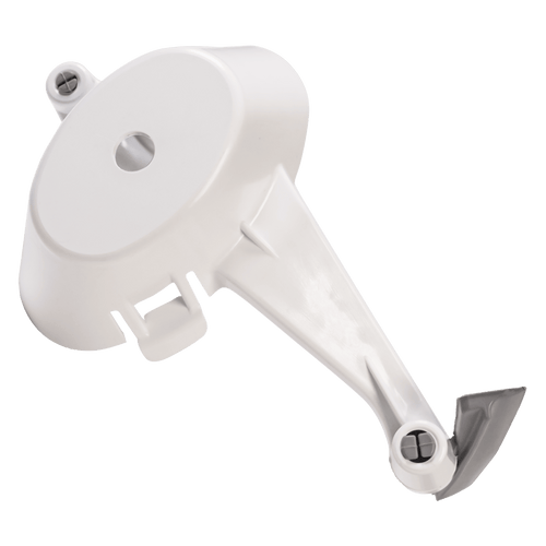 White bowl scraper attachment designed for Bosch and NutriMill mixers, made in USA, perfect for Kitchen & Food, Baking Supplies, Cooking and Baking Helpers, and USA Made collections.