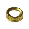 Brass thread ring for oil lamp caps, designed to fit most glass fonts with a 1-inch male coarse thread, featured in lamps & lighting, parts and accessories, and best sellers collections.