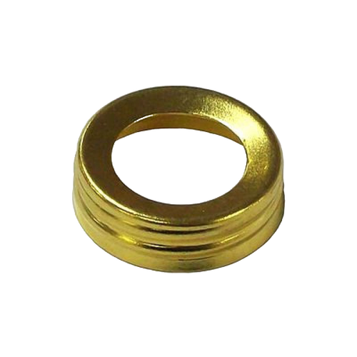 Brass thread ring for oil lamp caps, designed to fit most glass fonts with a 1-inch male coarse thread, featured in lamps & lighting, parts and accessories, and best sellers collections.