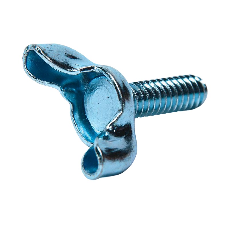 Metal winged thumb screw with threaded shaft designed as a replacement part, featured for use in Farm, Garden & Tool and Apple Harvest Supplies collections.