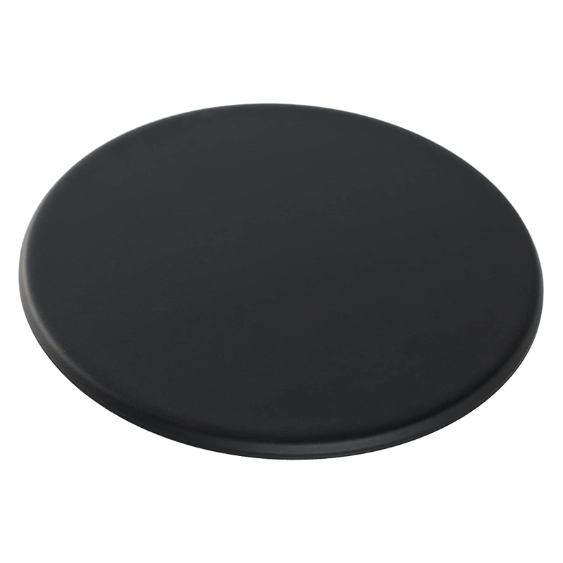 Handcrafted black heat diffuser plate creating an even, flat cooking surface for gas and electric stoves, designed for Kitchen & Food, Kitchen Gadgets, Cooking and Baking Helpers, USA Made, and Best Sellers collections.