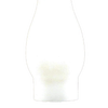 Frosted glass oil lamp chimney with a gently curved shape and 2-7/8 inch base, handcrafted for use in lamps and lighting, featured in parts and accessories and best sellers collections.