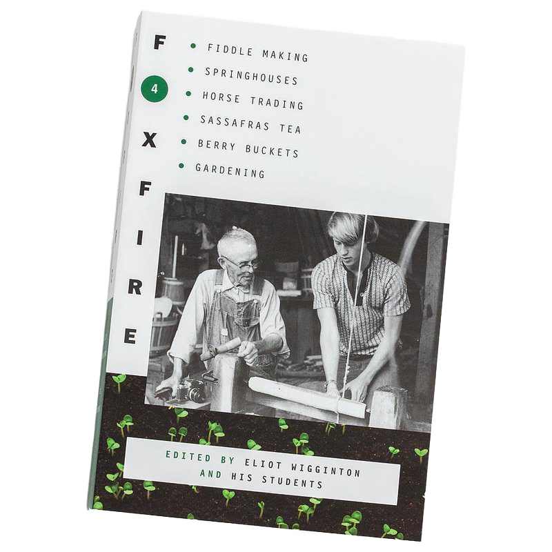 Volume 4 of a handcrafted heritage book series celebrating Appalachian traditions like fiddle making, springhouses, and gardening, ideal for Toys, Books & Games, Heritage and Lifestyle Books, and Best Sellers collections.