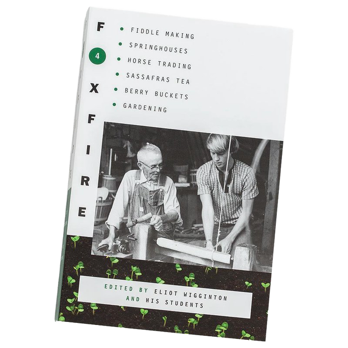 Volume 4 of a handcrafted heritage book series celebrating Appalachian traditions like fiddle making, springhouses, and gardening, ideal for Toys, Books & Games, Heritage and Lifestyle Books, and Best Sellers collections.
