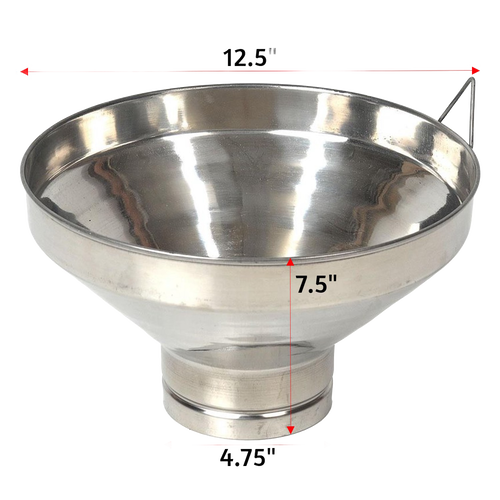 Handcrafted large stainless steel milk strainer with fine mesh and locking handle, made for Farm, Garden & Tool, Animal Care, Best Sellers, and Promo Eligible collections.