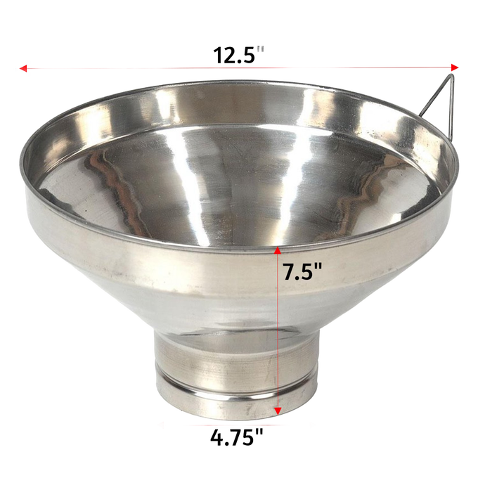 Handcrafted large stainless steel milk strainer with fine mesh and locking handle, made for Farm, Garden & Tool, Animal Care, Best Sellers, and Promo Eligible collections.