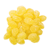 Pile of yellow sugared hard candies, handcrafted and made in the USA, featured in Kitchen & Food, Candy, USA Made, Best Sellers, and Promo Eligible collections.