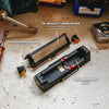 Work Sharp benchtop knife sharpener with a pivot-response base, tri-abrasive benchstone including coarse, fine diamond and ceramic surfaces, and angle-guided sharpening guides, suitable for Farm, Garden & Tool, Kitchen & Food, and Sharpening collections.