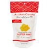 White resealable bag of handcrafted Arnold's buttery yellow buttermints, gluten and preservative free, featured in Kitchen & Food, Snacks and Sweets, Candy, USA Made, and Best Sellers collections.