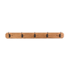 Handmade Amish oak wallboard with five sturdy metal hooks, designed to keep coats organized, featured in Home & Decor, Household Helpers, USA Made, Amish Made, and Best Sellers collections.
