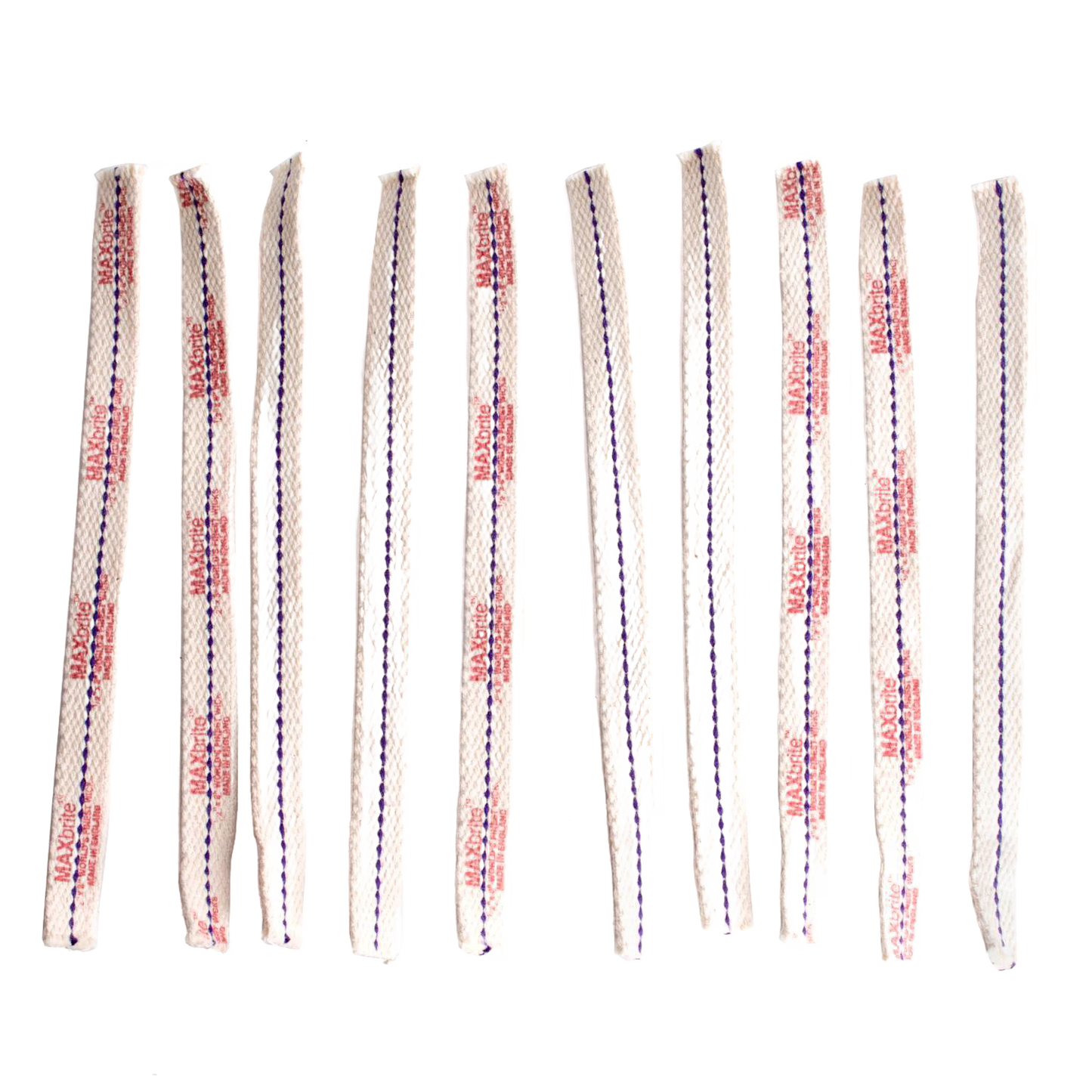 Set of handcrafted flat cotton wicks featuring red stitching designed for reliable oil lamp use, ideal for Farm, Garden & Tool, Lamps & Lighting, Emergency Supplies, and Parts and Accessories collections.