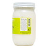 Handcrafted jar of coconut oil with yellow label displaying nutrition facts, made in USA, featured in Health & Wellness, Kitchen & Food, Health Remedies, Pantry, Gluten Free, and Best Sellers collections.
