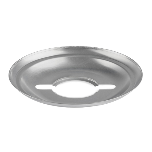 Handcrafted steel lantern reflector shade in natural finish, designed to direct light downward for glare control and protect the glass globe, featured in Lamps & Lighting, Emergency Supplies, Oil Lamps, Best Sellers, and Promo Eligible collections.