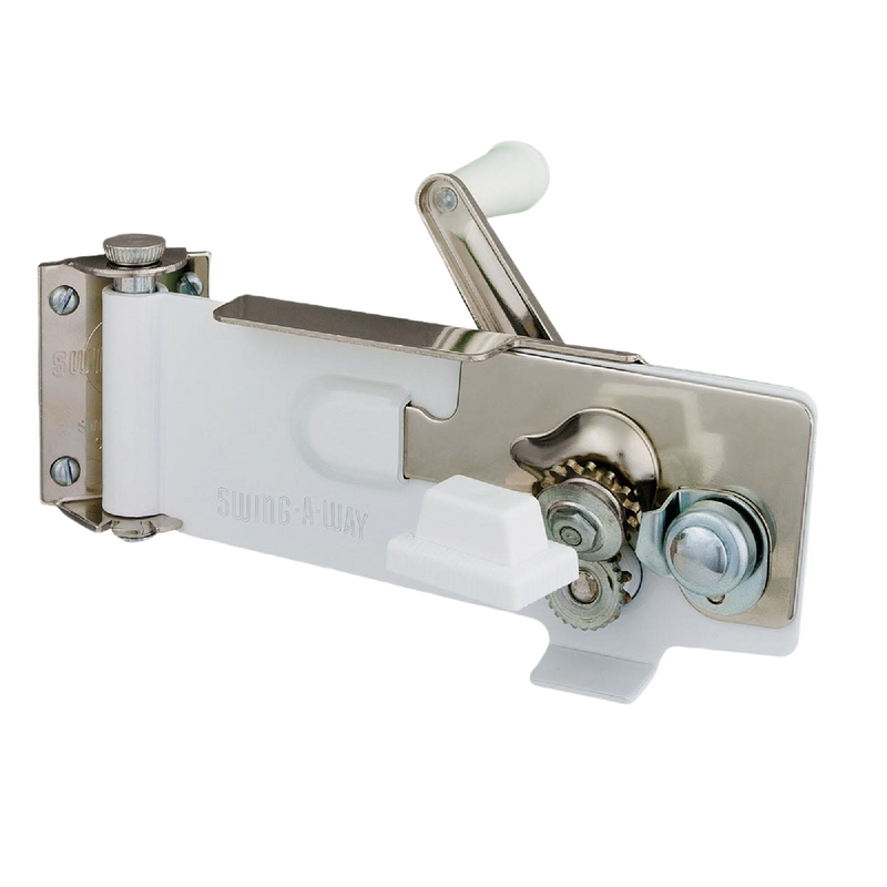 Precision-machined wall-mounted can opener with gear-driven cutters and built-in magnetic lid lifter, crafted for smooth, slip-free operation in Kitchen & Food and Best Sellers collections.